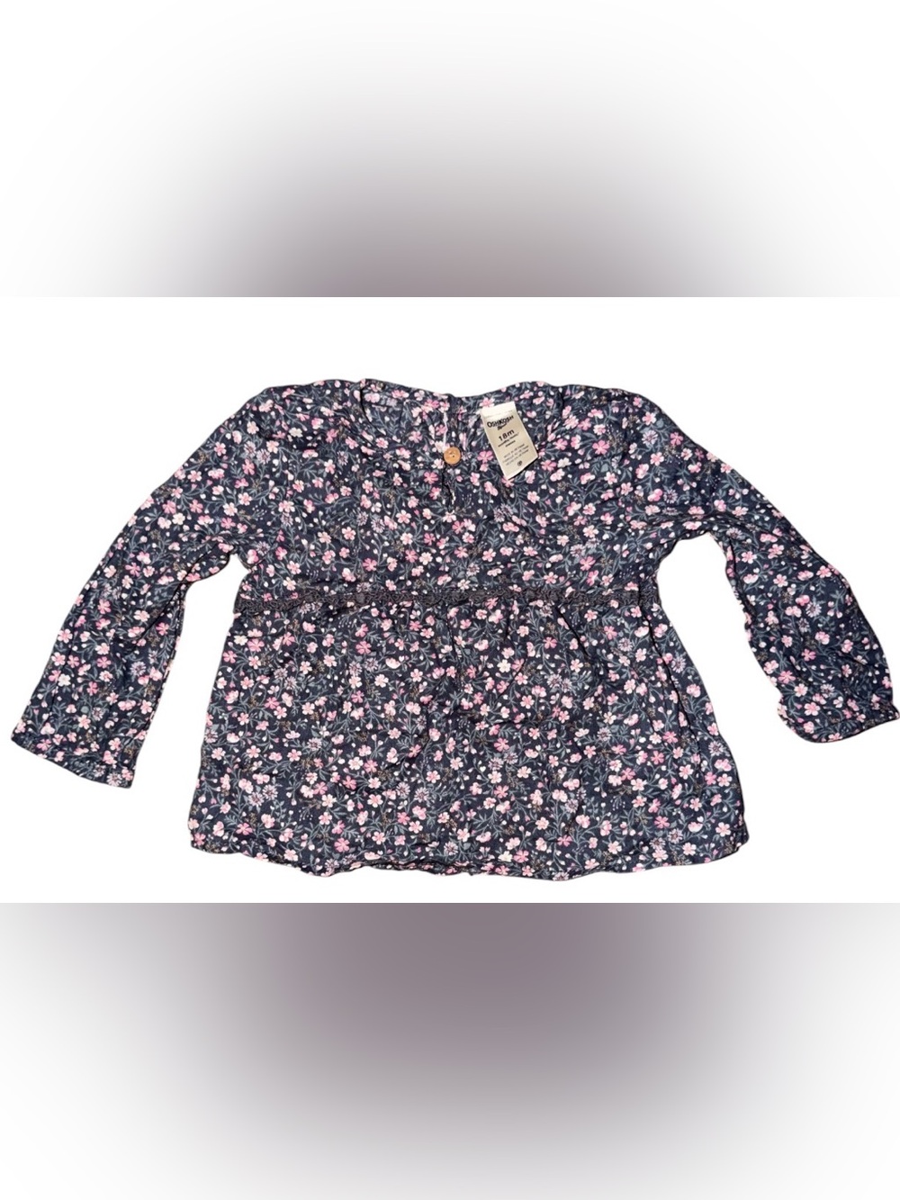 Lot of 2 OshKosh B’gosh Baby Blouses – 12M & 18M